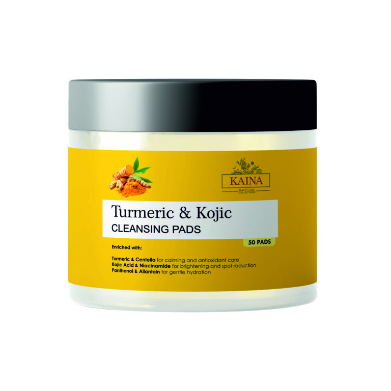 KAINA Turmeric & Kojic Cleansing Pads for Face